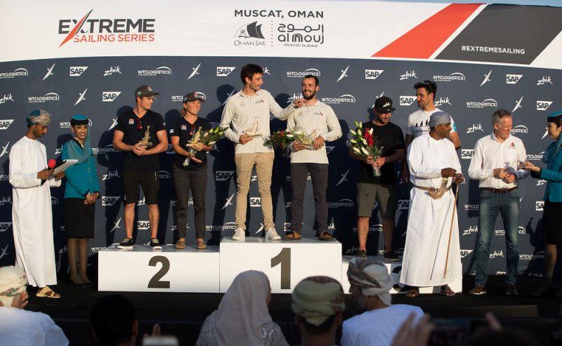 Extreme Sailing Series Act 1, Muscat - day four - Flying Phantom Series prize giving - photo © Lloyd Images