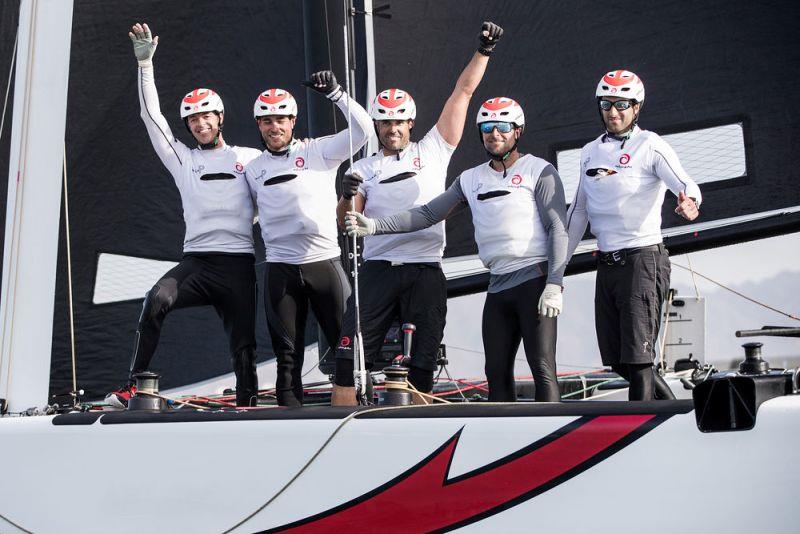 Extreme Sailing Series Act 1, Muscat - day four - Alinghi - photo © Lloyd Images