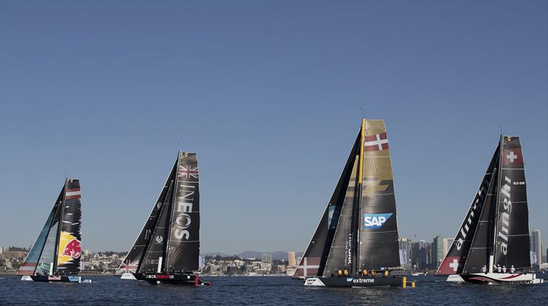 Extreme Sailing Series™ San Diego 2018 - Day two - Fleet photo copyright Lloyd Images taken at  and featuring the GC32 class
