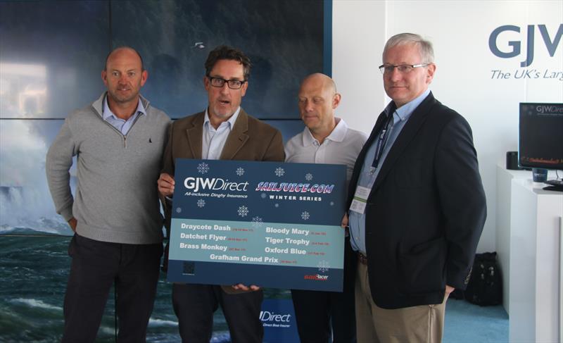 The GJW Direct SailJuice Winter Series 2017/18 is announced (l-r) Ian Walker, Andy Rice, Glen Wallis & Simon Lovesey - photo © Mark Jardine / YachtsandYachting.com