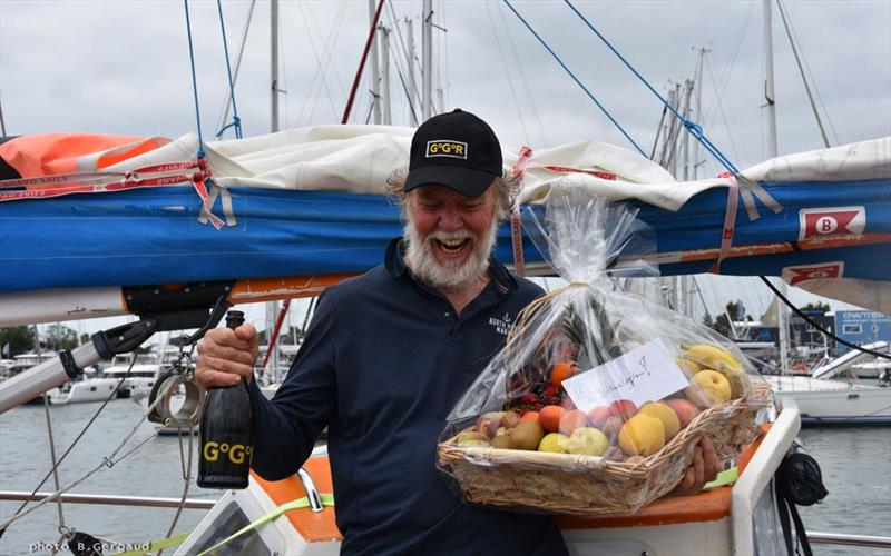 Great to be back in Les Sables d'Olonne but you know, I could have kept going cause you really do become one with the sea! but the food smells great!  - Golden Globe Race photo copyright Bernard Gergaud. taken at  and featuring the Golden Globe Race class