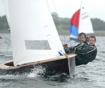 Tim Corcoran and Brendan Brogan power their way upwind to Hot Toddy victory