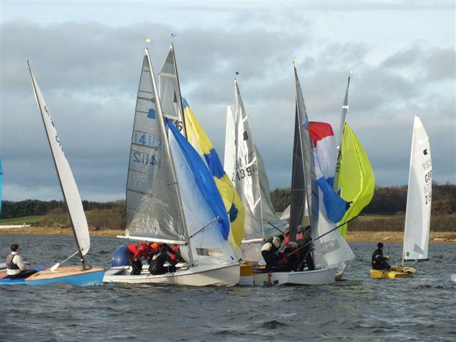 Racing on day 2 of the Blithfield Barrel Series photo copyright Don Stokes taken at Blithfield Sailing Club and featuring the GP14 class