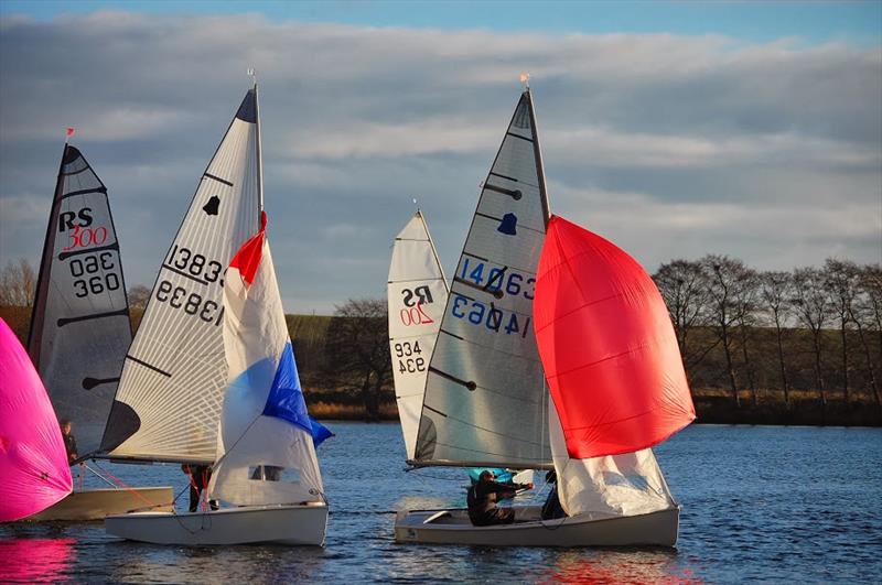 GP14's during the Boxing Day Open at Budworth photo copyright Ian Savell taken at Budworth Sailing Club and featuring the GP14 class