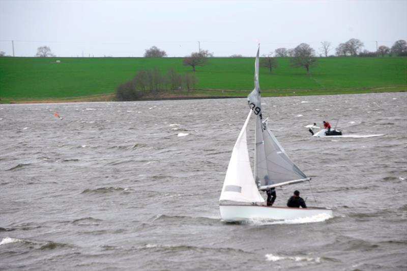 High winds during round 3 of the Blithfield Barrel 2014-15 photo copyright Don Stokes taken at Blithfield Sailing Club and featuring the GP14 class