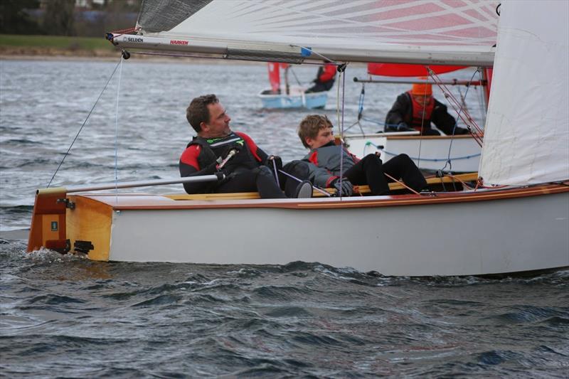 Steve & Jack Bennett finish third in the Shustoke Gauntlet 2015 photo copyright Brenda Hoult taken at Shustoke Sailing Club and featuring the GP14 class