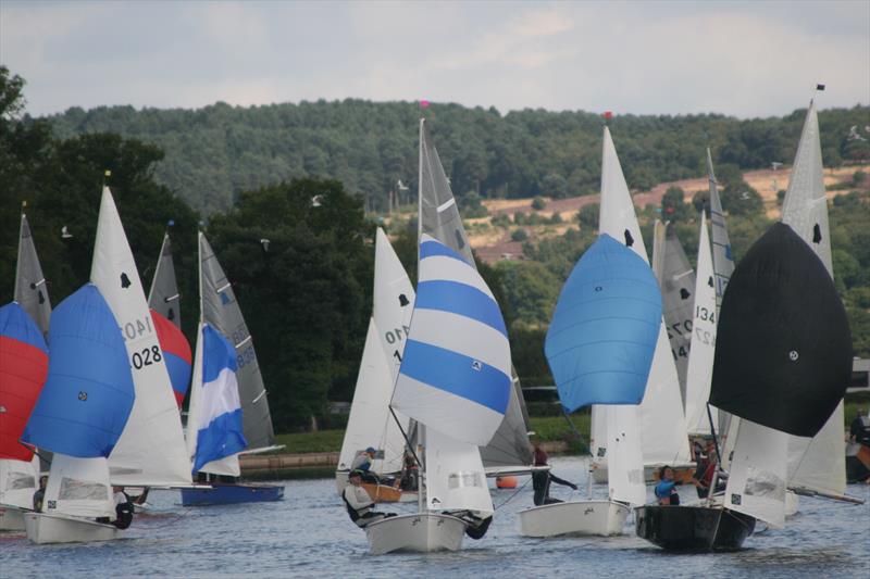 First downwind leg during the GP14 Open at South Staffs photo copyright Judith Willis taken at South Staffordshire Sailing Club and featuring the GP14 class