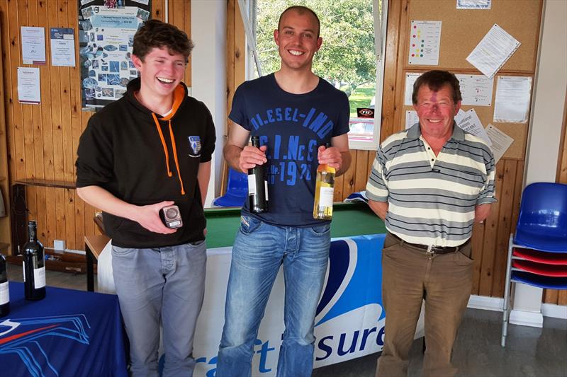 Silver Fleet Winners Nick Devereux and Geoff Edwards (Budworth) in the GP14 Northern Area Championship photo copyright Justin Smith taken at Derwent Reservoir Sailing Club and featuring the GP14 class