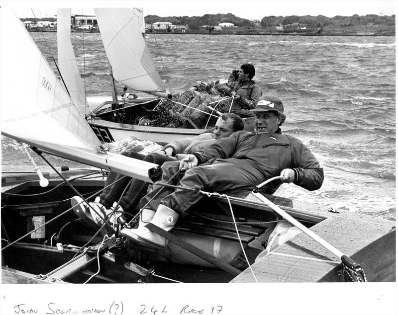 A familiar face at the 1987 West Lancs 24 Hour Race photo copyright WLYC taken at West Lancashire Yacht Club and featuring the GP14 class