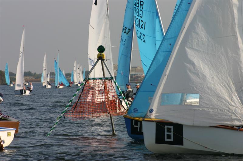 A close mark rounding during the West Lancs 24hr Race photo copyright WLYC taken at West Lancashire Yacht Club and featuring the GP14 class