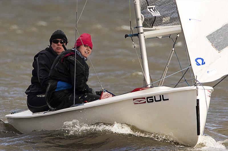 Leigh & Lowton Tipsy Icicle Series Week 6 photo copyright Gerard van den Hoek taken at Leigh & Lowton Sailing Club and featuring the GP14 class