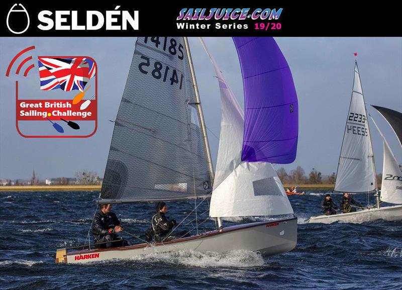 Nick Craig & Arthur Henderson during the Seldén Sailjuice Winter Series Datchet Flyer photo copyright Tim Olin / www.olinphoto.co.uk taken at Datchet Water Sailing Club and featuring the GP14 class