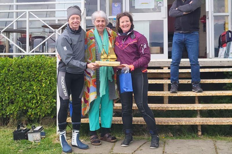 Ger Owens and Mel Morris win the GP14 O'Tiarnaigh Challenge at Blessington photo copyright Street Keane Cully taken at Blessington Sailing Club and featuring the GP14 class