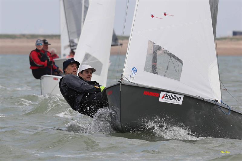 Fergus & Jasper Barnham win the GP14 Southern Area Championship at Brightlingsea photo copyright Tim Bees taken at Brightlingsea Sailing Club and featuring the GP14 class