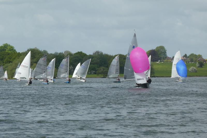 The winning GP14 showing the way during the Border Counties Midweek Sailing at Budworth photo copyright James Prestwich taken at Budworth Sailing Club and featuring the GP14 class