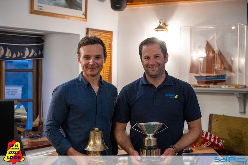 Matt Mee and Chris Robinson win the GP14 Nationals 2023 at Looe photo copyright Richard Craig / www.SailPics.co.uk taken at Looe Sailing Club and featuring the GP14 class