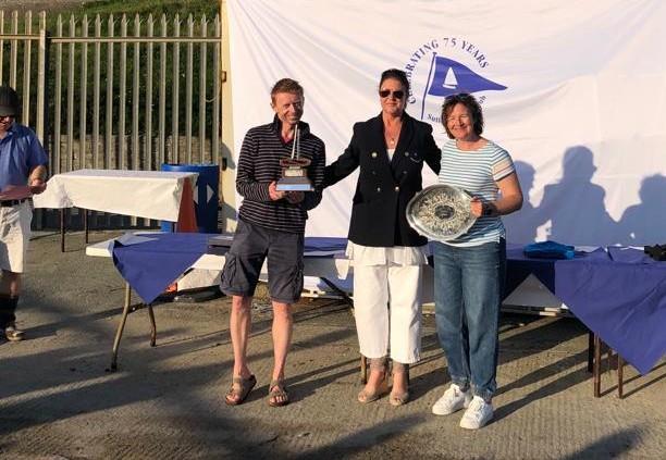 Ger Owens & Melanie Morris win the GP14 Championship of Ireland at Sutton Dinghy Club photo copyright Louise Boyle, Charles Sargent & Andy Johnston  taken at Sutton Dinghy Club and featuring the GP14 class