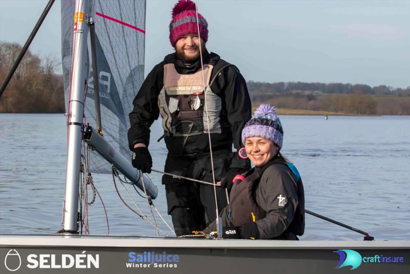 Isaac Marsh & Alex Gibbons win the Pursuit Race at the John Merricks Tiger Trophy 2023 photo copyright Tim Olin / www.olinphoto.co.uk taken at Rutland Sailing Club and featuring the Graduate class