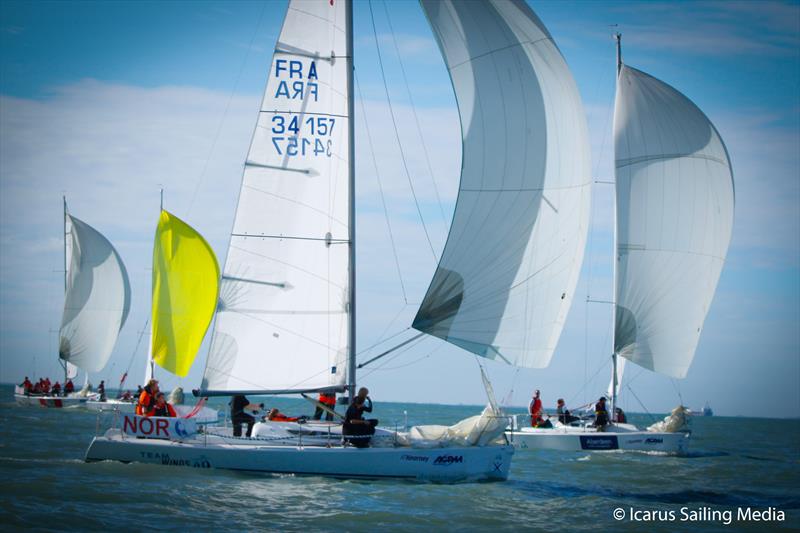 34th Student Yachting World Cup day 1 photo copyright Icarus Sailing Media taken at Société des Régates Rochelaises and featuring the Grand Surprise class