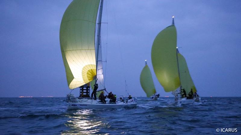 Nocturnal sailing during the 36th Student Yachting World Cup at La Rochelle photo copyright Icarus taken at Société des Régates Rochelaises and featuring the Grand Surprise class