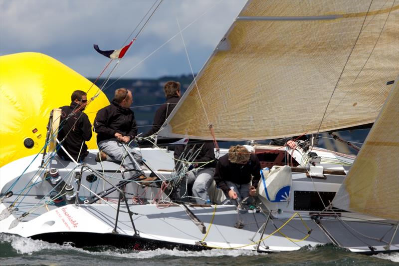 Insatiable at Cork Week 2012 photo copyright Brian Carlin taken at Royal Cork Yacht Club and featuring the Half Tonner class