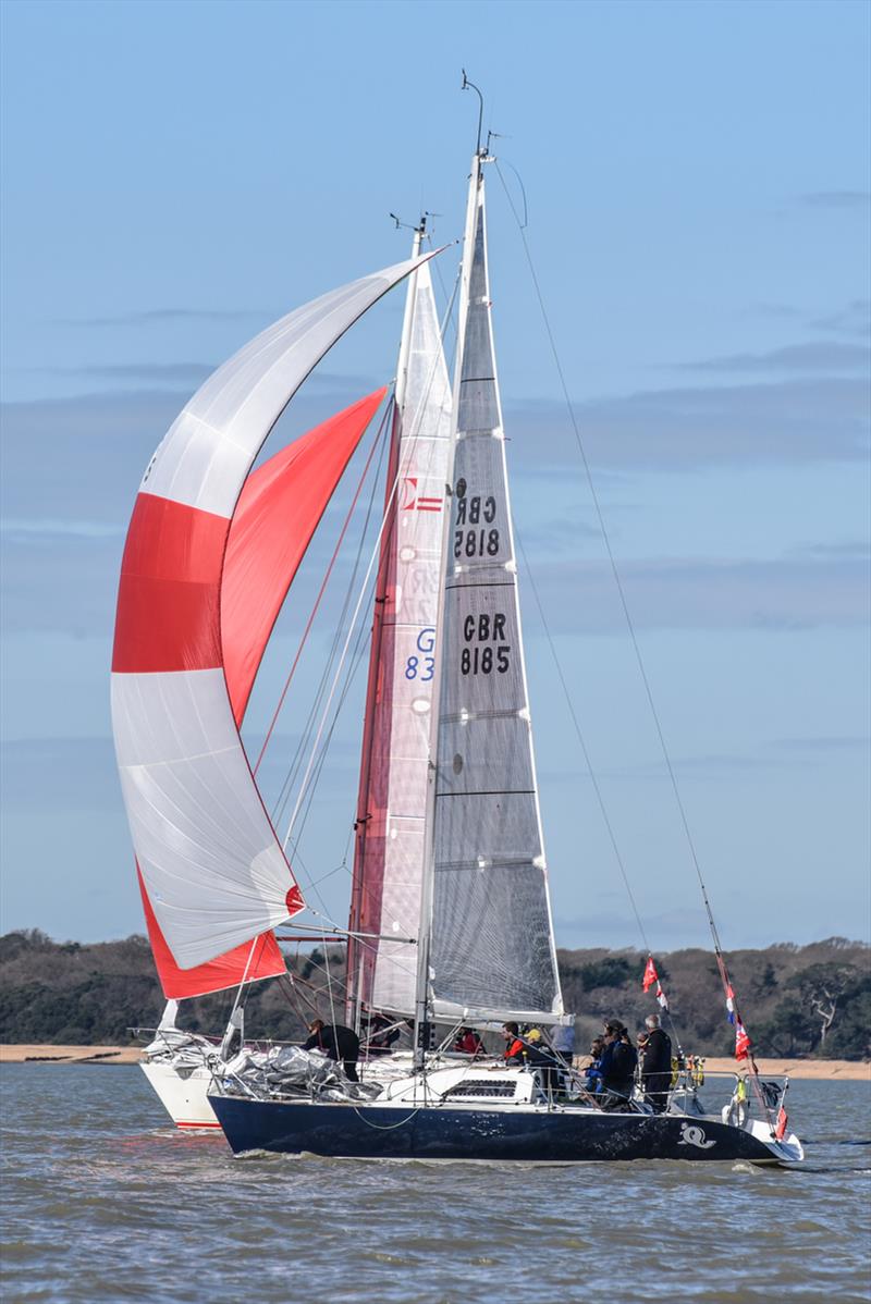 The Half Tonner Quokka in IRC3 on the final day of the Helly Hansen Warsash Spring Series photo copyright Andrew Adams / www.closehauledphotography.com taken at Warsash Sailing Club and featuring the Half Tonner class
