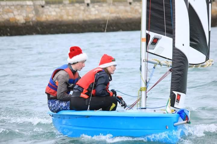 Odhran Prouveur & Helen Sheehy, Hartley 12.2 (7th Overall Slow PY Fleet, Series 1) in the 47th Dun Laoghaire MYC Frostbite Series photo copyright Bob Hobby taken at Dun Laoghaire Motor Yacht Club and featuring the  class