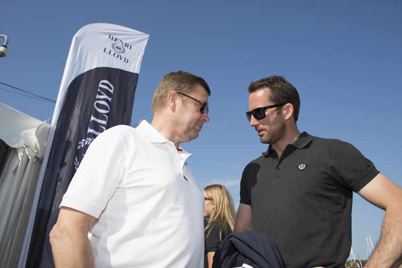 Paul Strzelecki and Ben Ainslie in Cowes during the Round the Island Race in 2014 - photo © Henri Lloyd