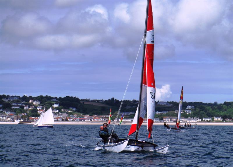 Pure Energy (Gordon Burgis and Kenny Snell) at the RCIYC Spring Regatta 2017 photo copyright Bill Harris taken at Royal Channel Islands Yacht Club and featuring the Hobie 16 class