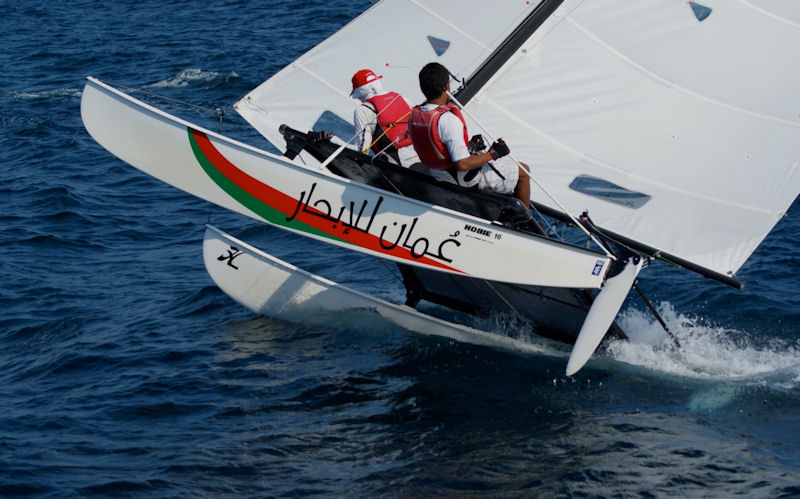 Muscat Regatta photo copyright Louay Habib taken at  and featuring the Hobie 16 class