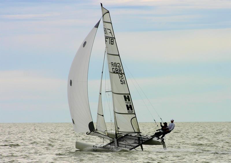 The Hyde Sails F18 team Simon Northrop & Josh O'Brien photo copyright catacare.be taken at  and featuring the  class