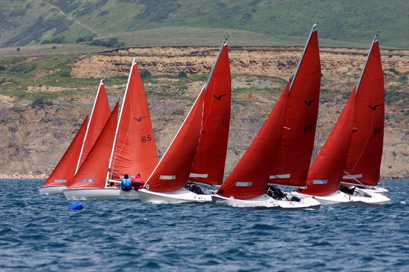 Nigel and Jack Grogan win the Squib nationals at Weymouth - photo © Mike Rice