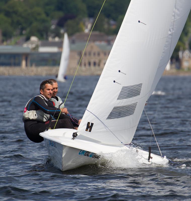 Richard Lovering and Matt Alverado during the 2015 Flying Fifteen Nationals on the Clyde photo copyright Neill Ross taken at Royal Northern & Clyde Yacht Club and featuring the  class