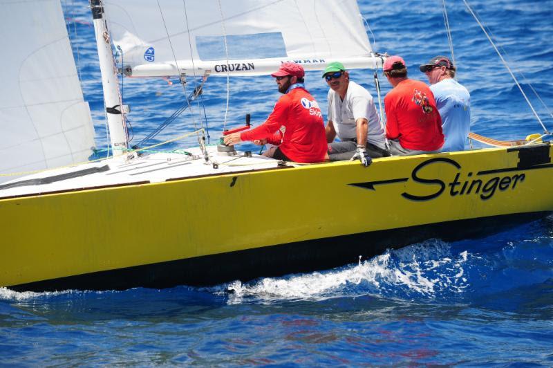 First in class, Jens Hookanson's IC 24, Stinger at the BVI Spring Regatta - photo © Todd VanSickle