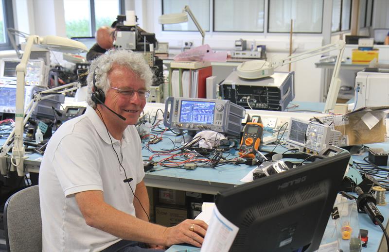 Engineers working at ICOM UK photo copyright Mark Jardine taken at  and featuring the  class