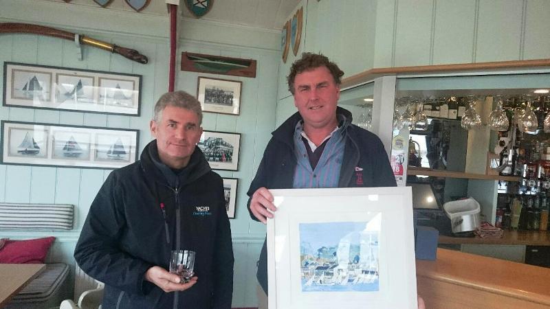 Bembridge Illusions Valentine Trophy: Rupert Holmes (2nd) & Mark Downer (1st) photo copyright Kass Schmitt taken at Bembridge Sailing Club and featuring the Illusion class