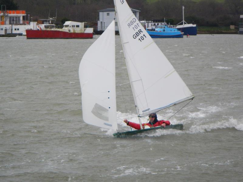 High winds for the Bembridge Illusion Stratton Trophy photo copyright Mike Samuelson taken at Bembridge Sailing Club and featuring the Illusion class