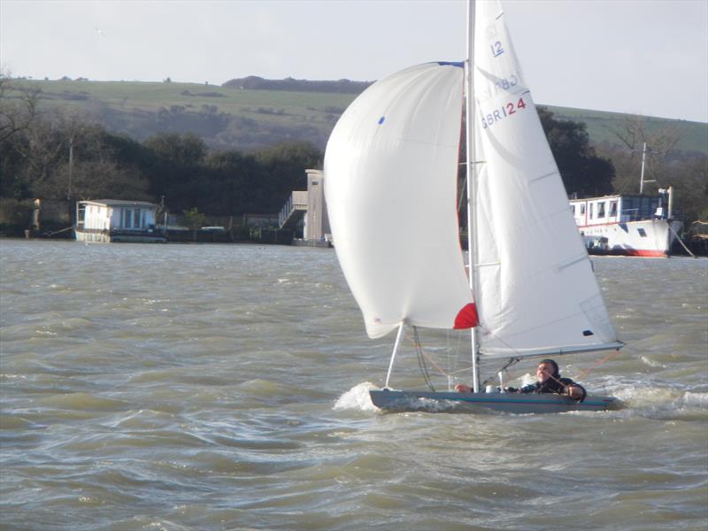 High winds for the Bembridge Illusion Stratton Trophy photo copyright Mike Samuelson taken at Bembridge Sailing Club and featuring the Illusion class