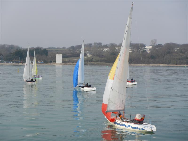 Light winds for the Bembridge Illusion Spring Plate photo copyright Mike Samuelson taken at Bembridge Sailing Club and featuring the Illusion class