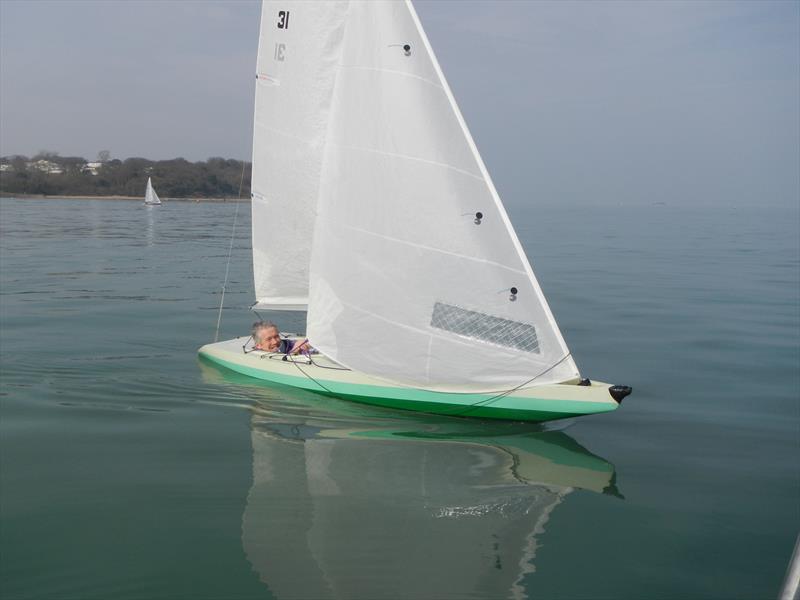 Light winds for the Bembridge Illusion Spring Plate photo copyright Mike Samuelson taken at Bembridge Sailing Club and featuring the Illusion class