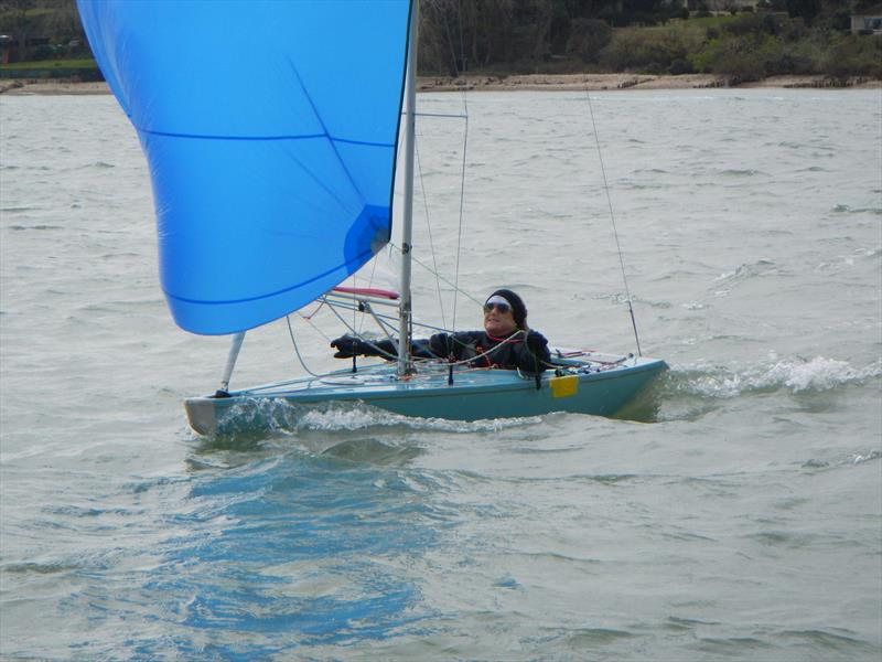 Windy weekend racing at Bembridge in early April 2016 photo copyright Mike Samuelson taken at Bembridge Sailing Club and featuring the Illusion class