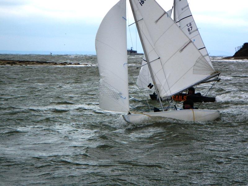 The 'Mini Beast from the East' strikes the Illusion Nationals at Bembridge photo copyright Mike Samuelson taken at Bembridge Sailing Club and featuring the Illusion class