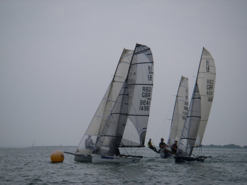 Action from the International 14 Armband Cup in Chichester Harbour
