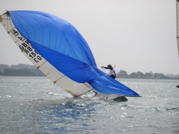 Action from the International 14 Armband Cup in Chichester Harbour