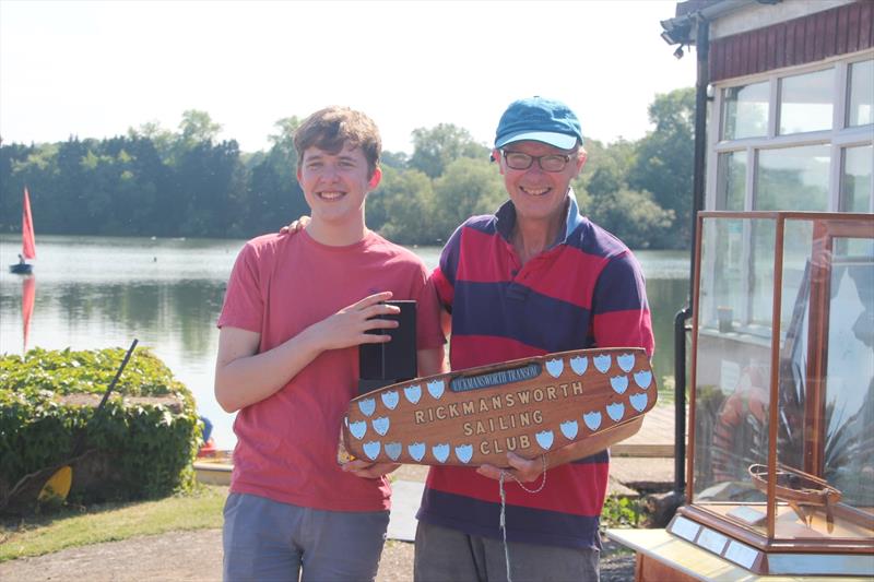 James and Sam Vaughan win the Rickmansworth Transom at the Rickmansworth Sailing Club Classic International 14 Open - photo © Amy Francis