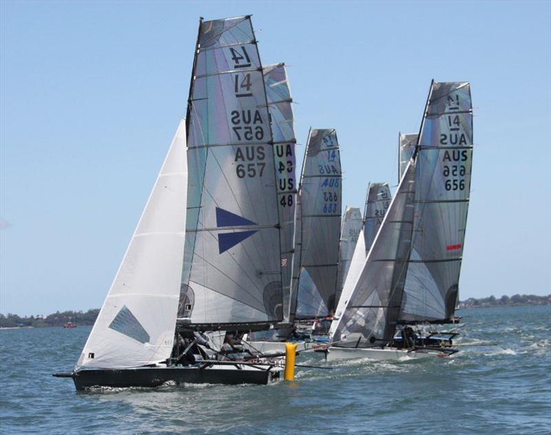 Final day - International 14 2018 Australian Championship photo copyright Lyn Hanlon taken at Darling Point Sailing Squadron and featuring the International 14 class