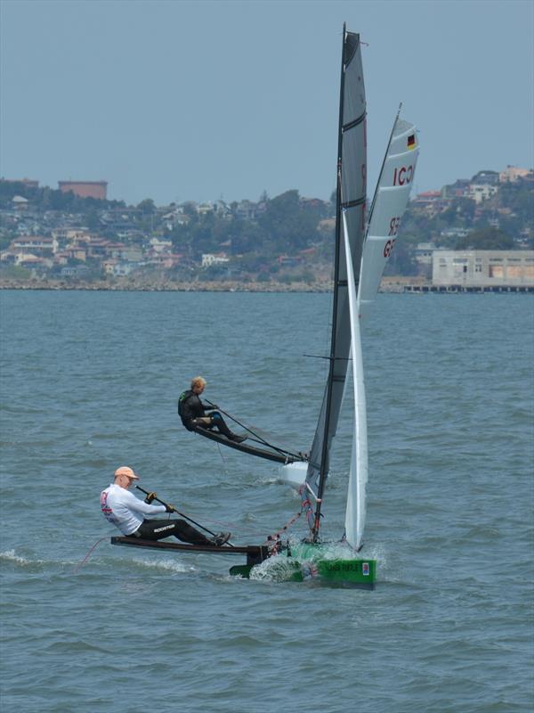 British team sailors at the International Canoe worlds in San Francisco photo copyright David Thompson taken at  and featuring the International Canoe class