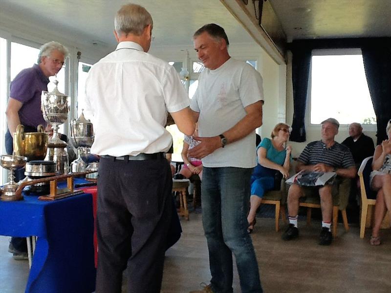 International Canoe nationals prize giving photo copyright Gareth Caldwell taken at Stone Sailing Club and featuring the International Canoe class