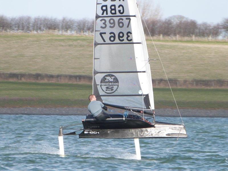 Chris Draper (International Moth) during the John Merricks Tiger Trophy at Rutland Water - photo © Alan Gillard