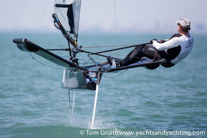 Jono Pank at the International Moth World Championships - photo © Tom Gruitt / YachtsandYachting.com